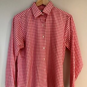 Brooks Brothers pink plaid non-iron shirt.